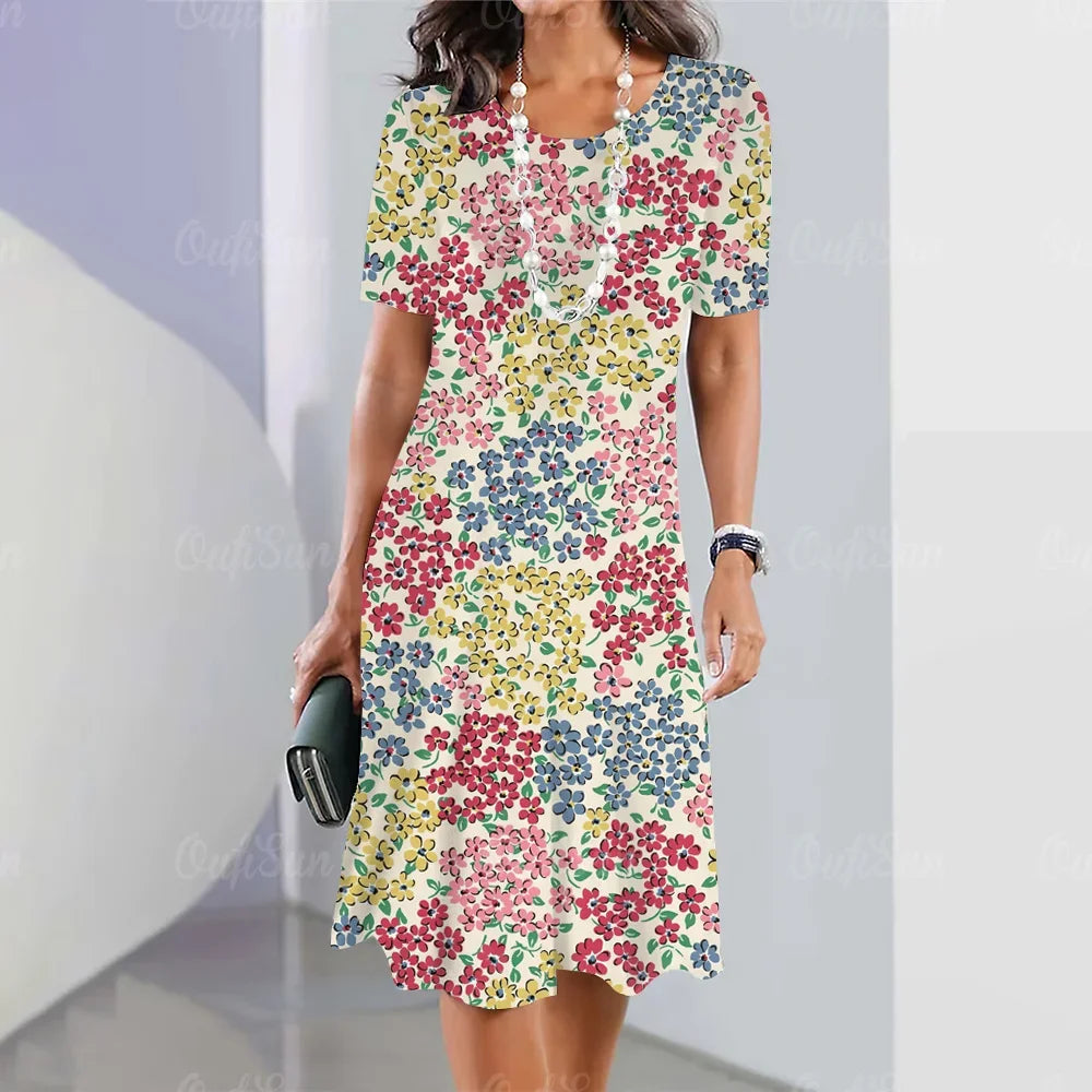 Elegant Beautiful Casual Mini  Summer Sweet Dress