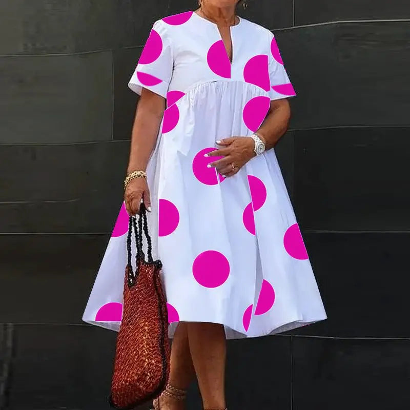 Plus Size Maxi Long Neck Party/Outing Elegant Dress