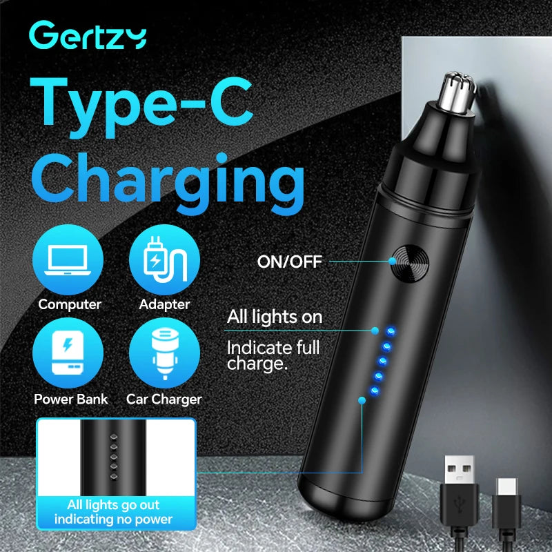Painless rechargeable nose hair trimmer - an efficient nose and ear hair trimmer