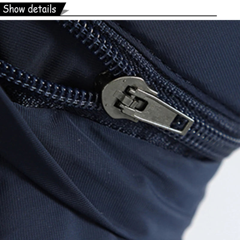 Sleeveless Warm Detachable Hooded Vest Jackets For MenSolid Color Outdoors Windproof