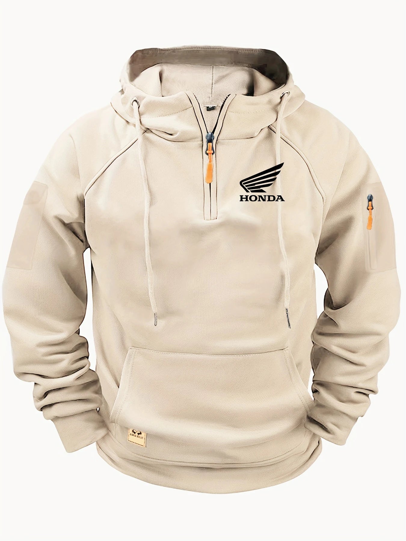 New Honda Racing Team Outdoor Cycling Fashion Street Half Zip Hoodie For Men