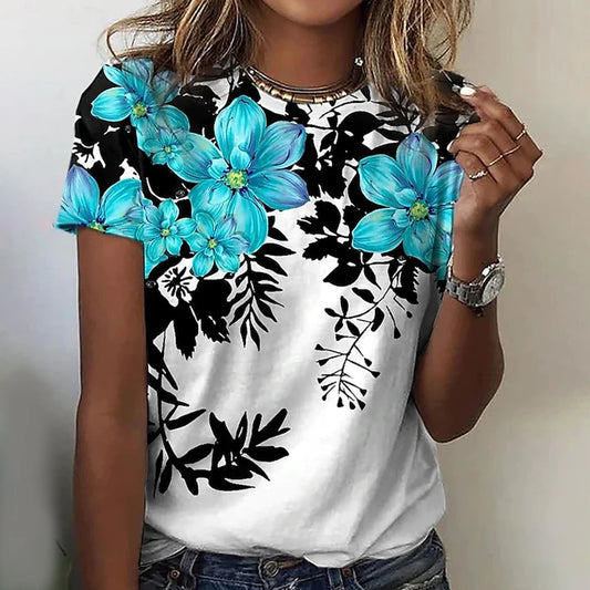 Women's Short Sleeve T-Shirts New Casual T-Shirt Top