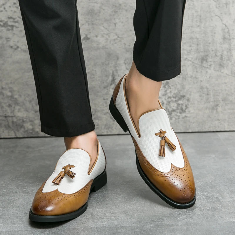Leather Moccasins Comfortable For Wedding and Office Designer Shoes