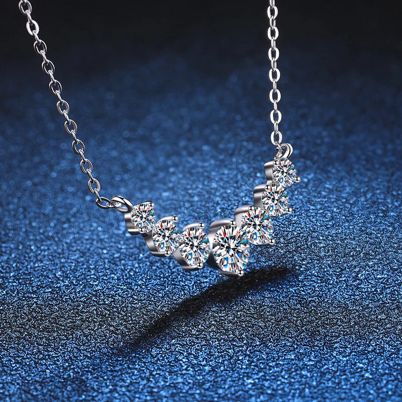 Sterling Sliver Plated 18k White Gold Necklace