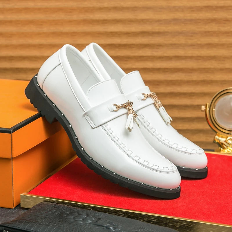 Loafers Tassel Fashion  Leather Casual Shoes for Men