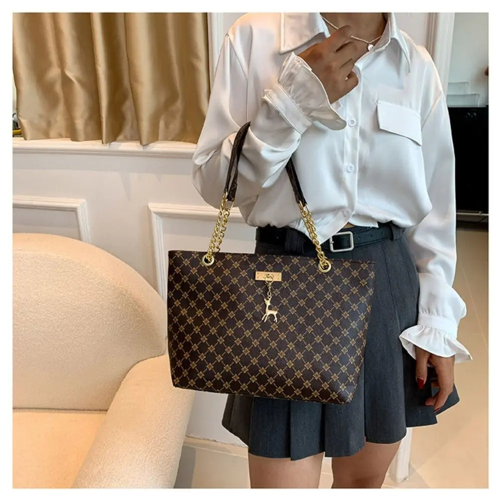 Luxury Design Bag Large Capacity Handbag  Shoulder Bag Trendy New Purse