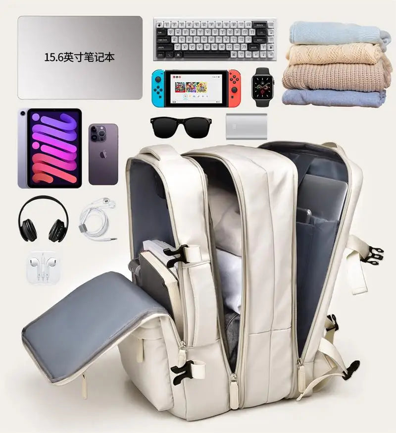 Travel Backpack 46x30x20 Cabin Waterproof And Laptop Space