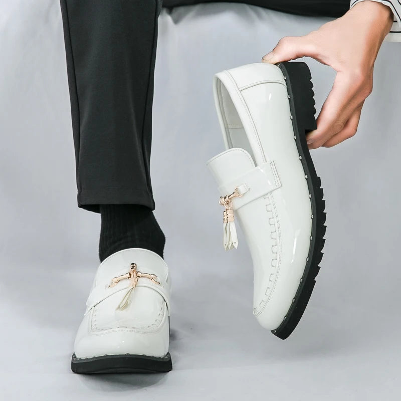 Loafers Tassel Fashion  Leather Casual Shoes for Men
