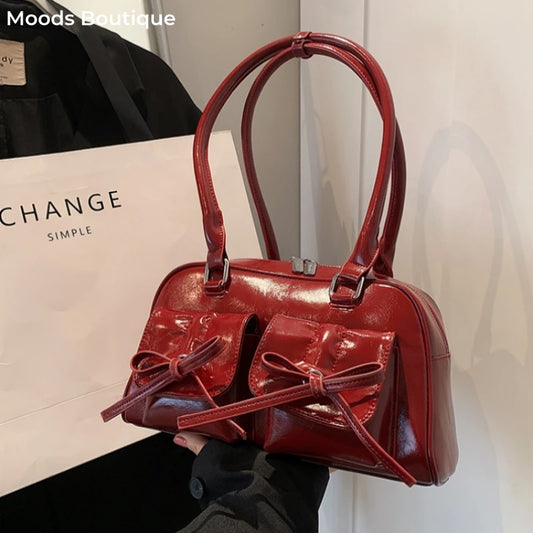 Shoulder Bags with  Big Capacity Commuter Mini Boston Underarm Luxury Designer Handbag