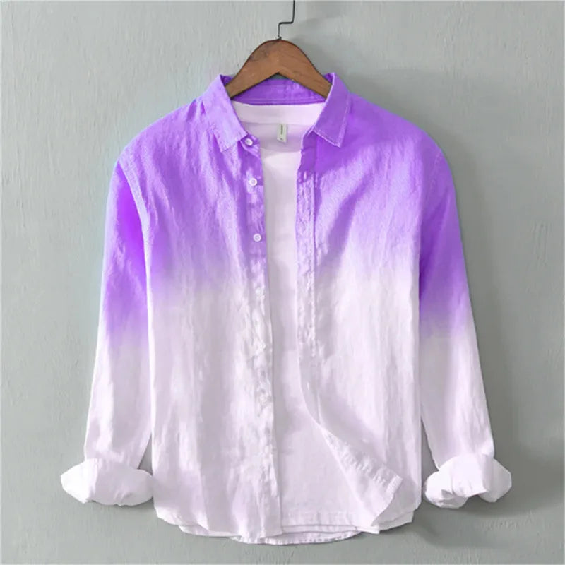 Spring and Autumn Shirt Casual Long Sleeve Collar Shirt