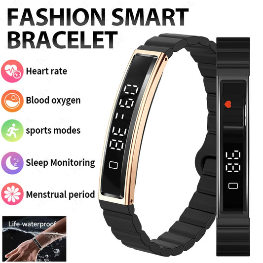 Health Smart Band Fitness Tracker Smartwatch with Heart Rate Blood Oxygen Sleep Monitor Waterproof Pedometer Watch for Unisex