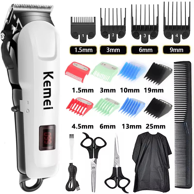 Electric Hair Clipper Hair Cut Maching Wireless Trimmer men Professional Clipper Machine Rechargeable Hair Cut
