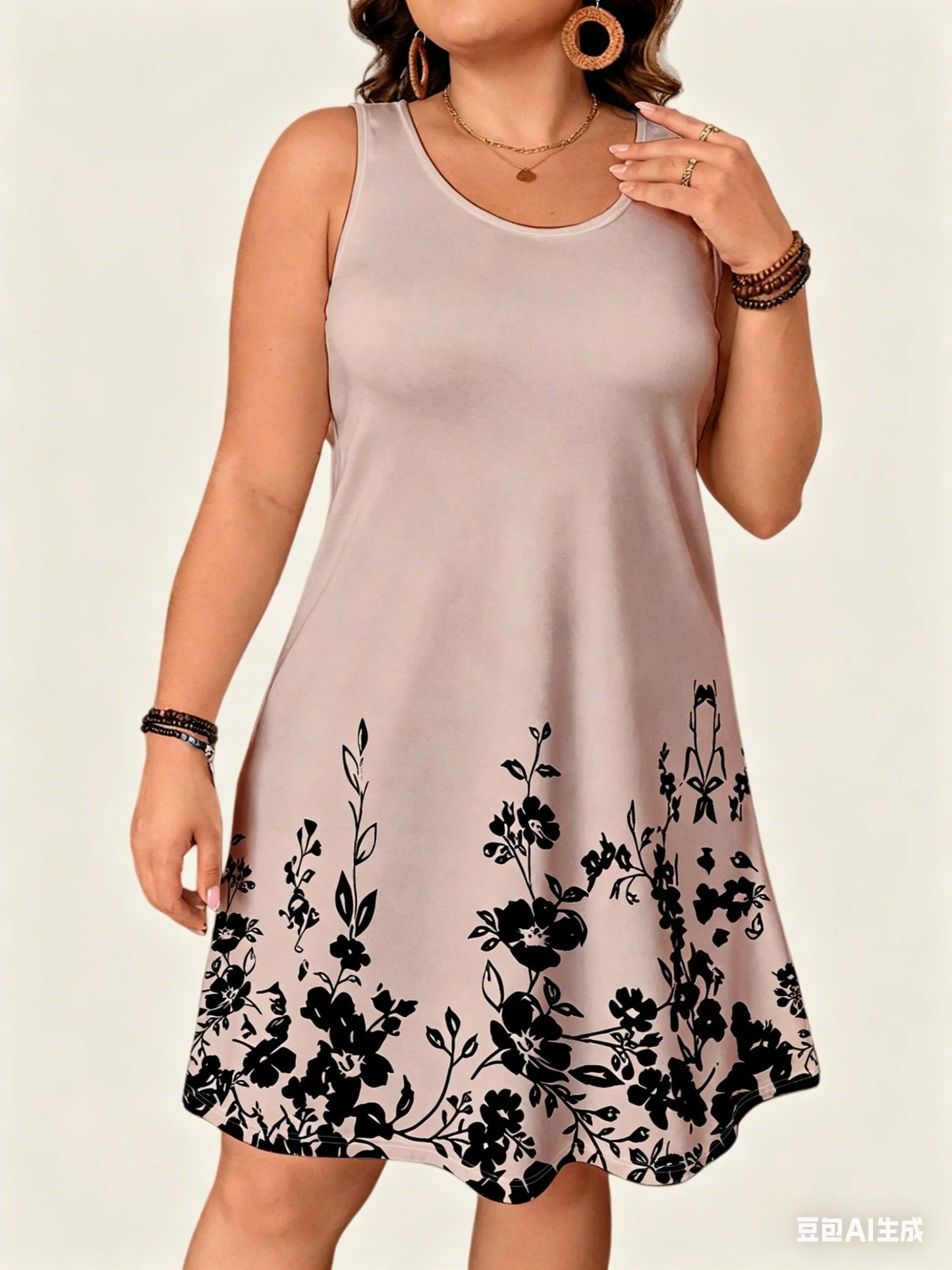 Summer Floral Oversized Female Clothing Dress