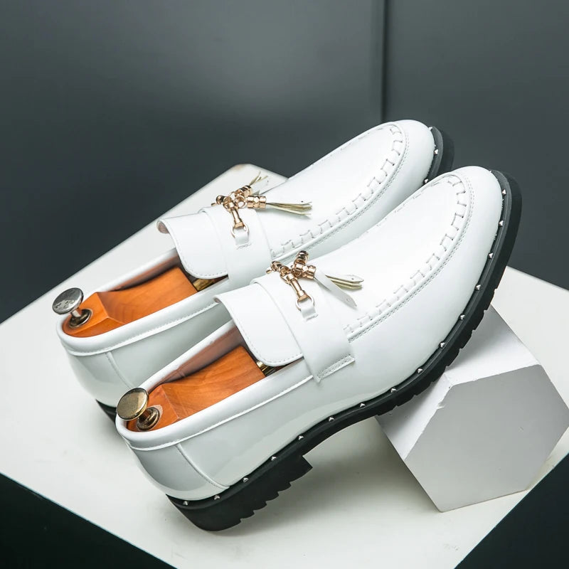 Loafers Tassel Fashion  Leather Casual Shoes for Men