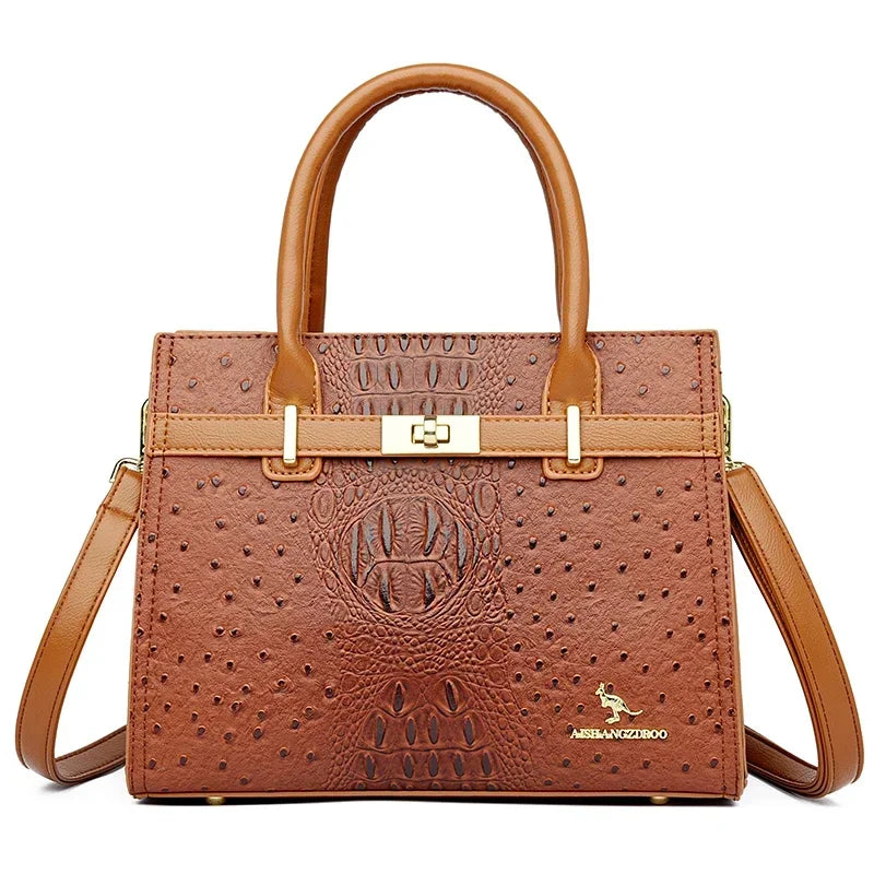 Shoulder Bag Soft Leather Designer Handbag With Large Capacity