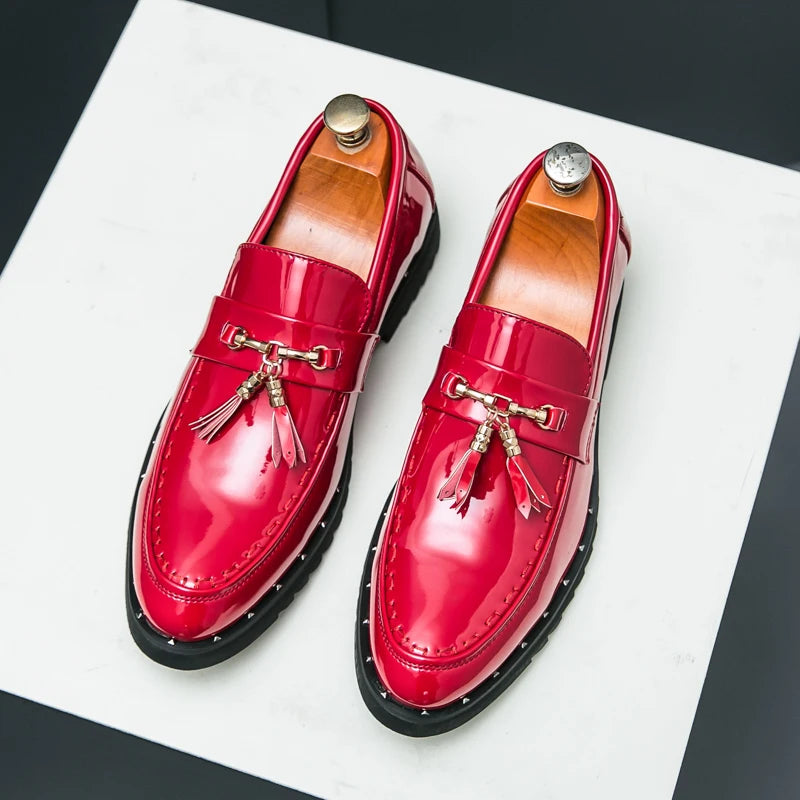 Loafers Tassel Fashion  Leather Casual Shoes for Men