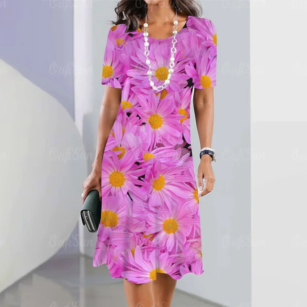 Elegant Beautiful Casual Mini  Summer Sweet Dress