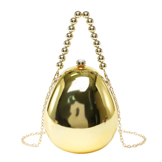 New acrylic eggshell bag 2025 fashion niche design women's messenger bag portable dinner bag