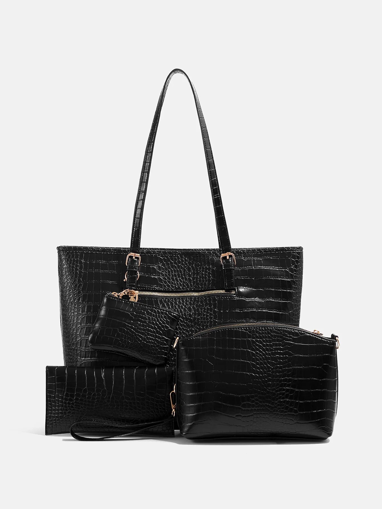 Crocodile Pattern  Large Capacity Four piece Set of Mother Bag
