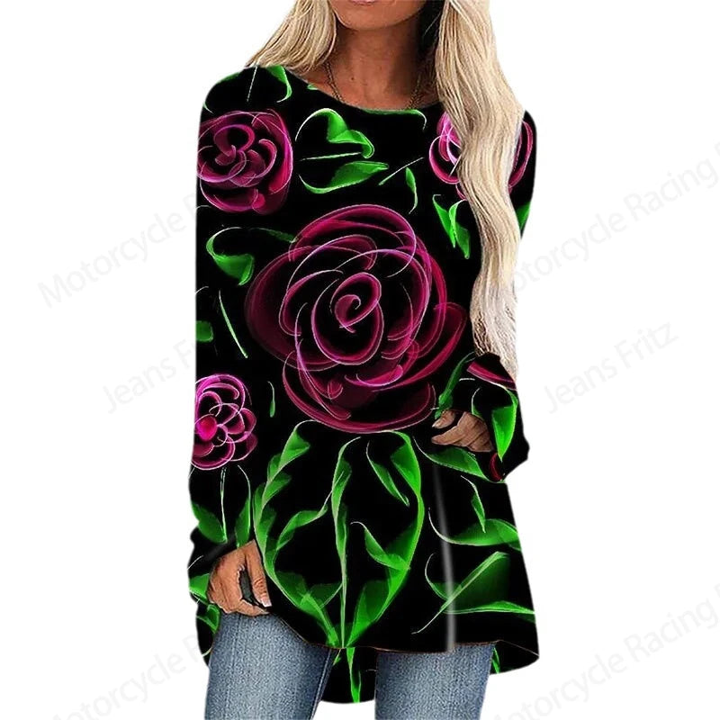 Lady Long Sleeve T shirt Breathable Tshirt
