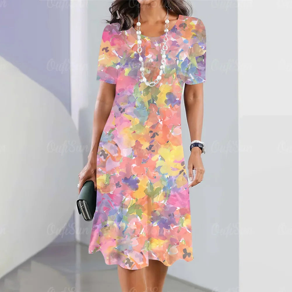 Elegant Beautiful Casual Mini  Summer Sweet Dress