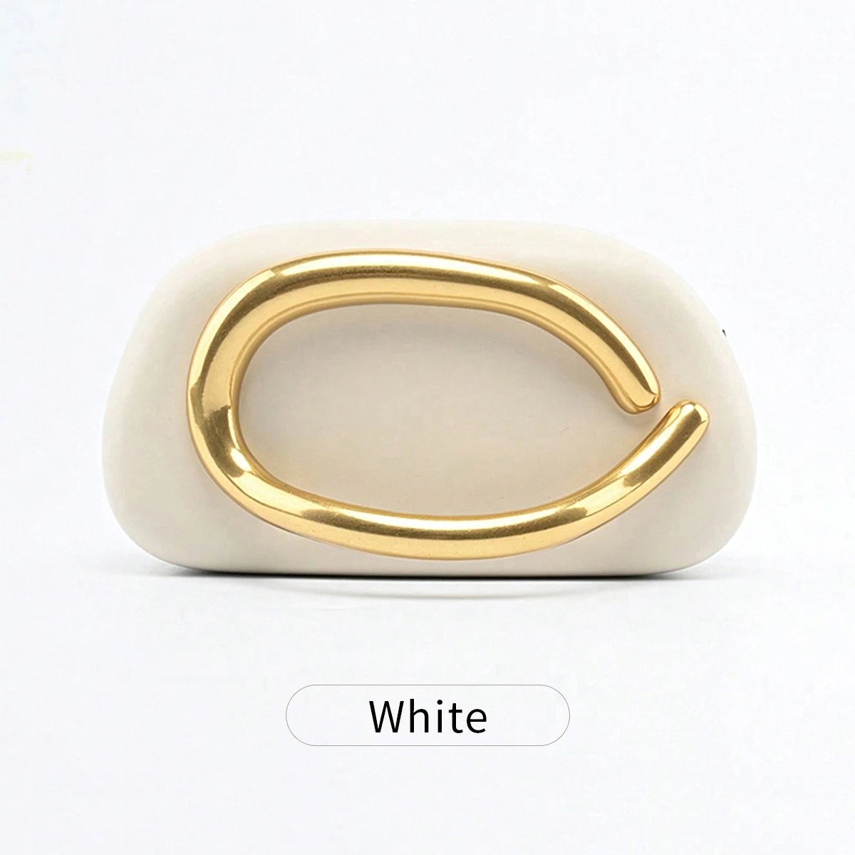 Metal Closure Clutch Evening Bags For Women Luxury Designer Handbag MINI wallet Vintage Elegant Oval Box Chain Strap Shoulder