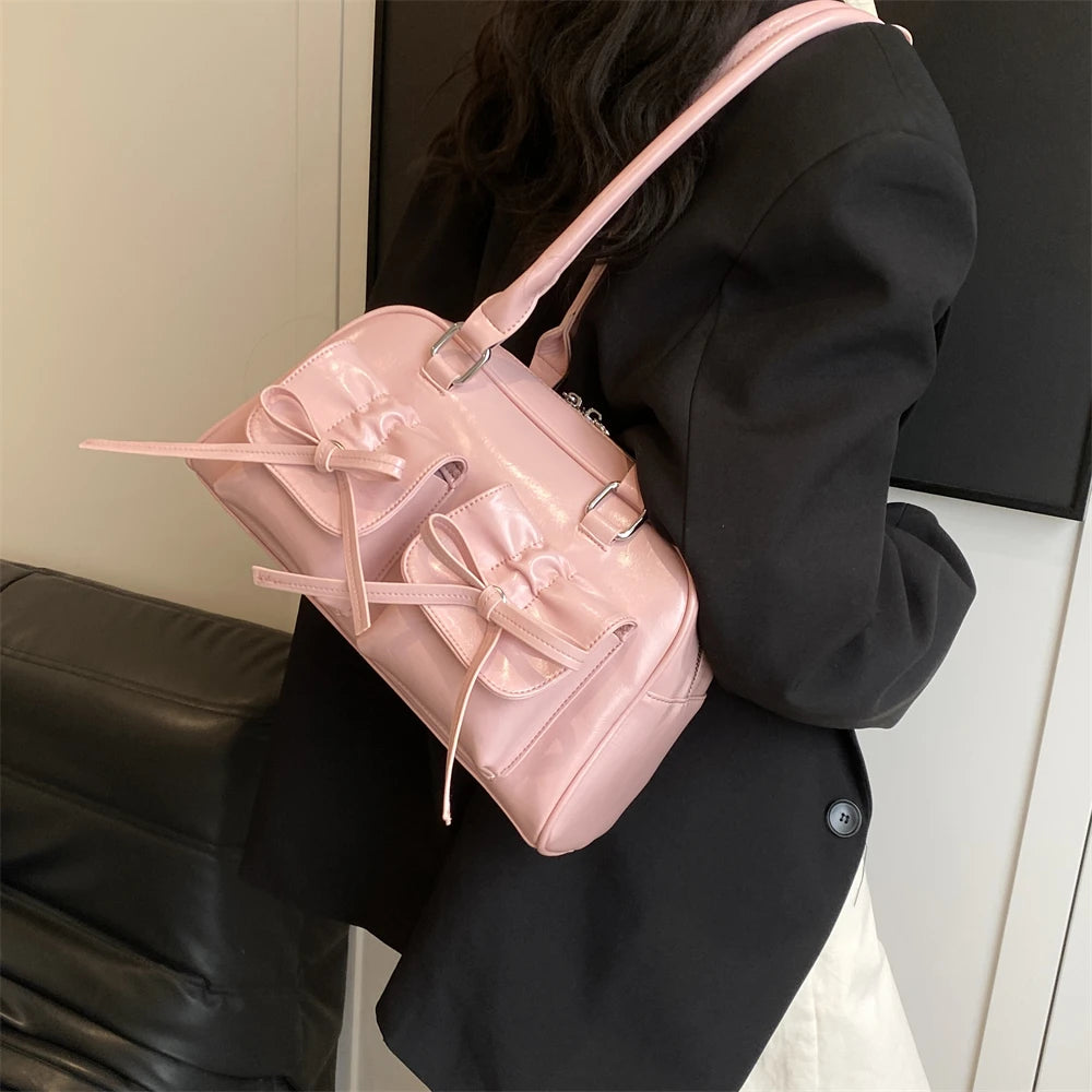 Shoulder Bags with  Big Capacity Commuter Mini Boston Underarm Luxury Designer Handbag