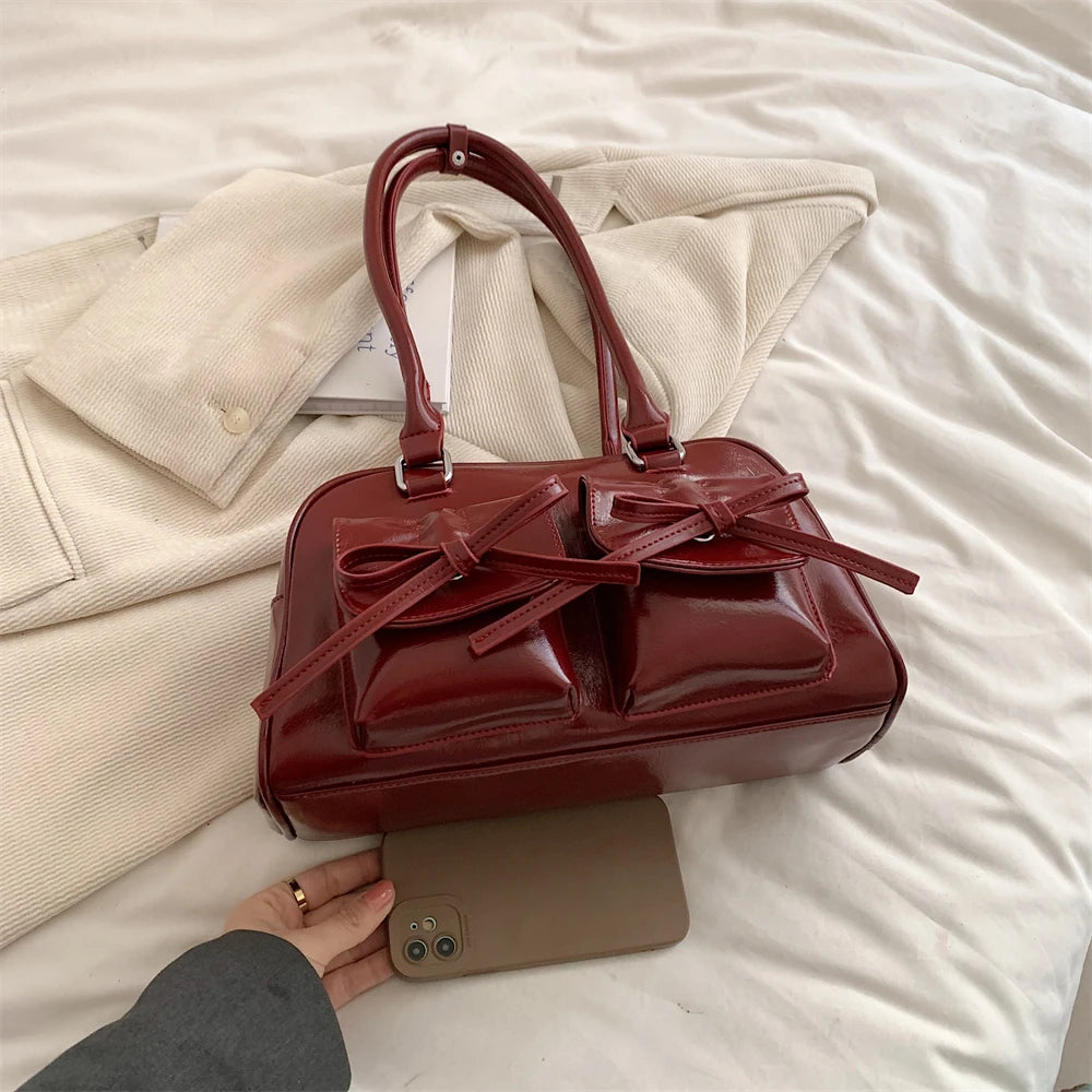 Shoulder Bags with  Big Capacity Commuter Mini Boston Underarm Luxury Designer Handbag