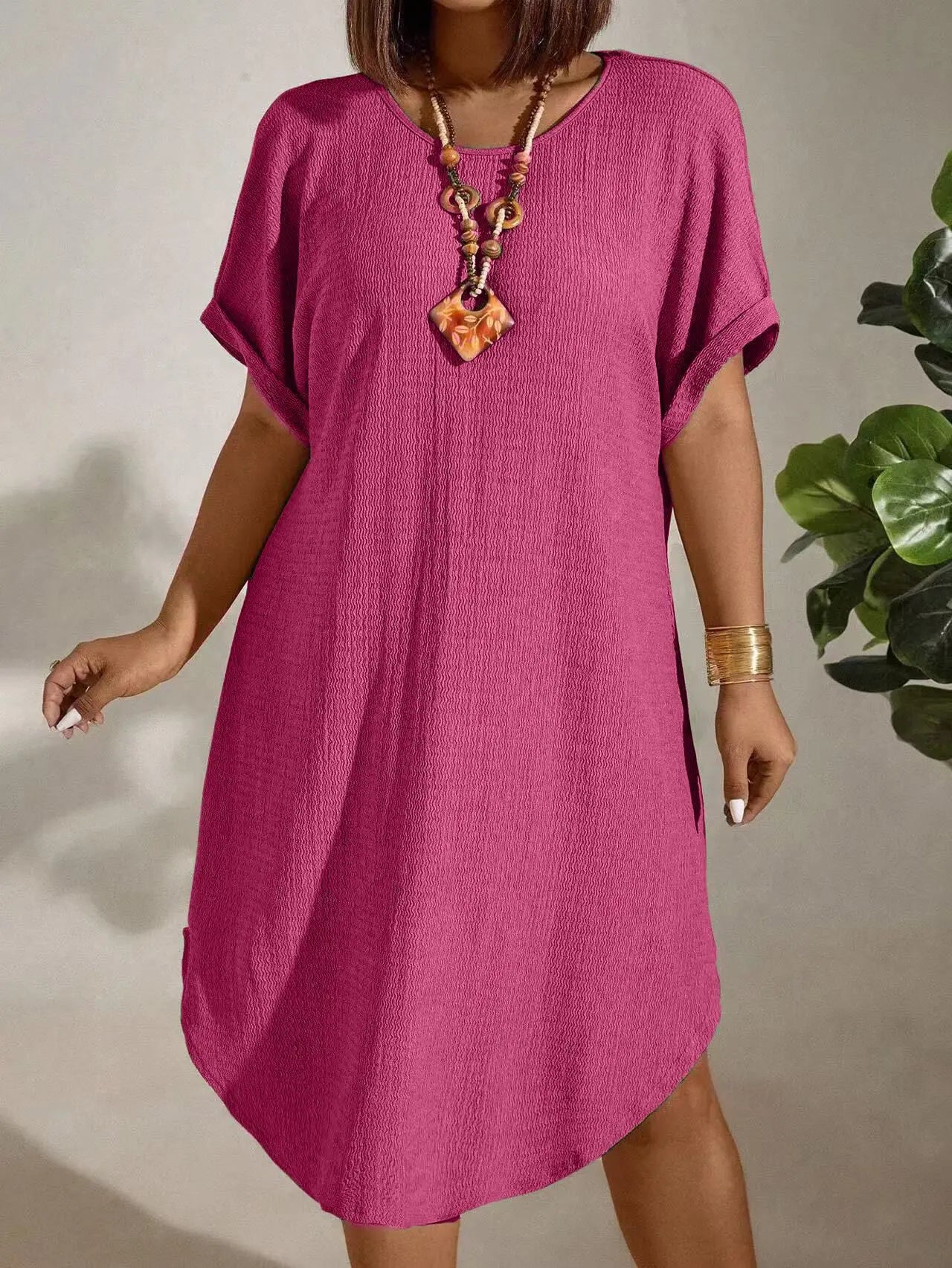 women's summer large-size dress