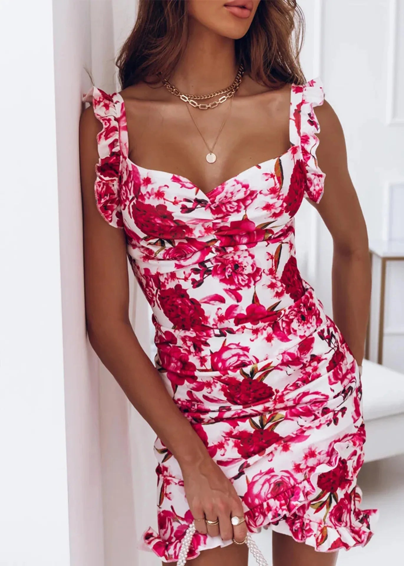 Summer Sexy Tight Mini Sleeveless Tunic Party Dress
