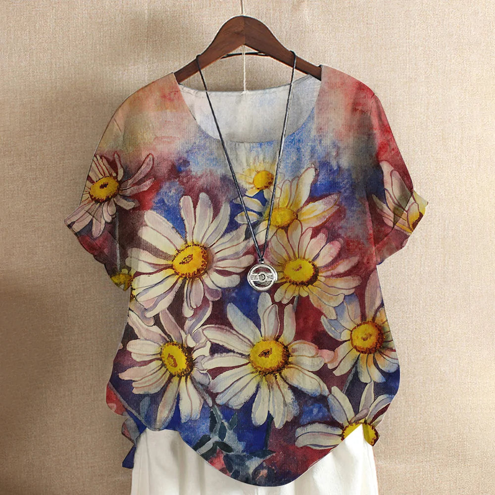 Tops Fashion Pullover Ladies Tees For Summer