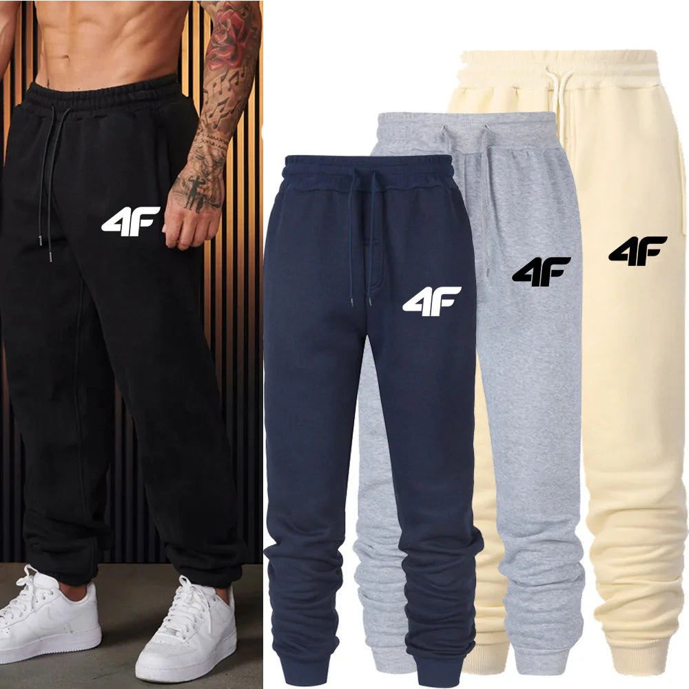 Sports Fitness Jogging Pants Comfortable Printed Sweatpants for Men and Women
