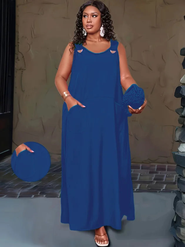 New Solid-Color Spring And Summer Dress From Europe And America