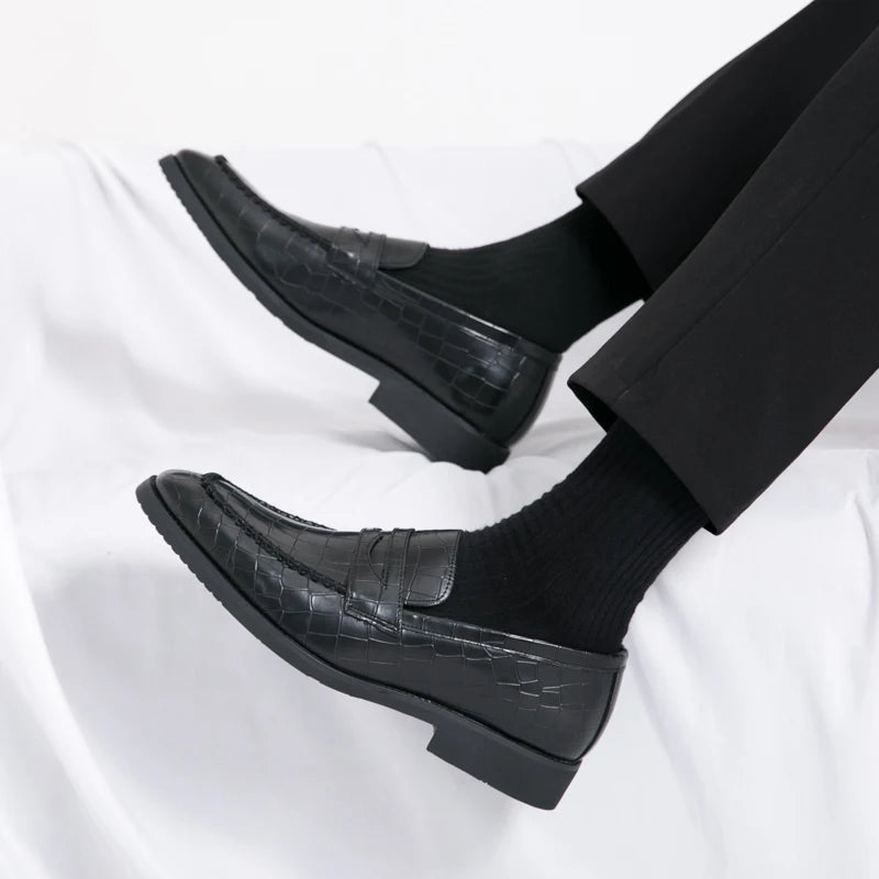 Luxury Loafers Men Slip-On Business,Office  and Wedding Dress Driving Shoes