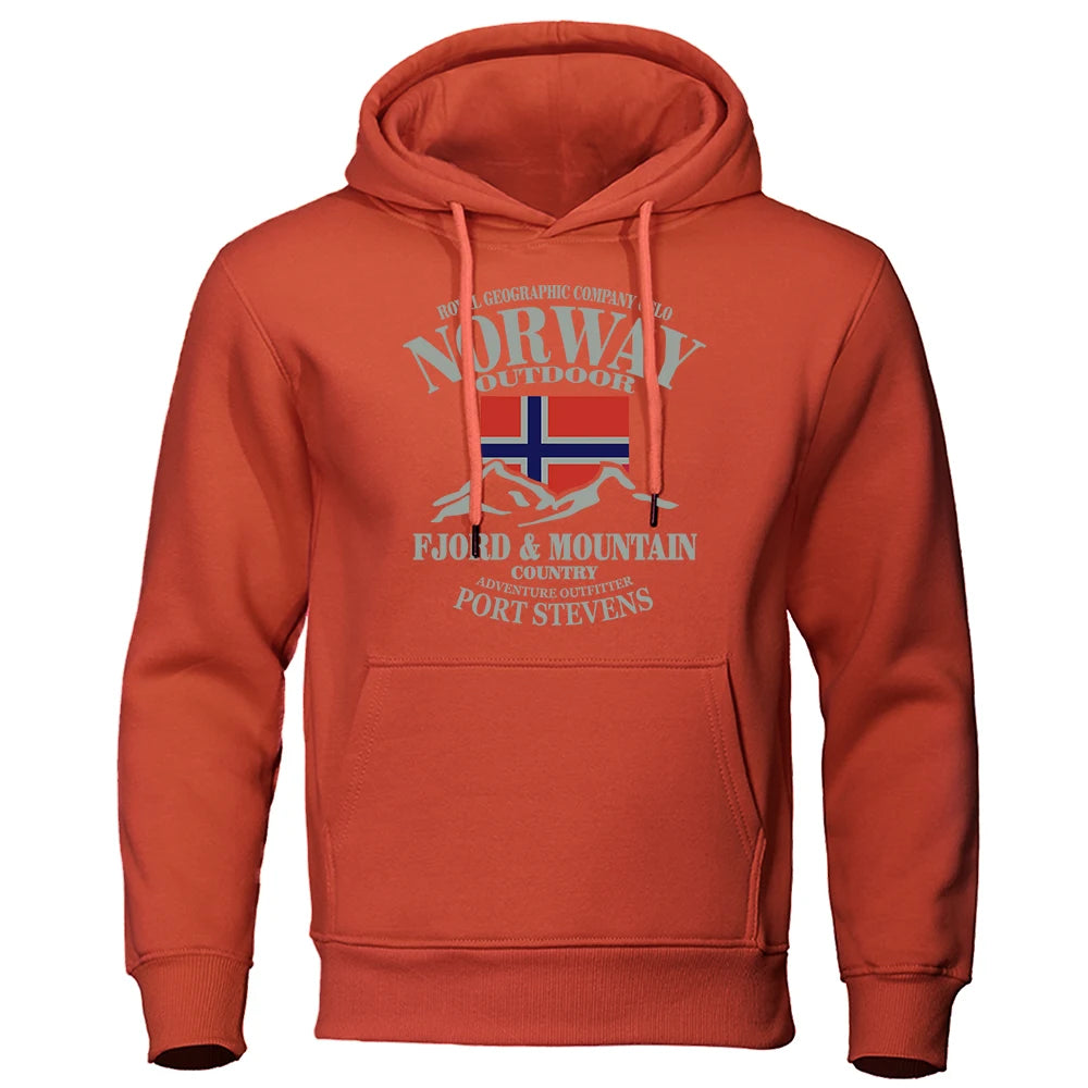 Norway FjordFashion High Quality Hoody Oversize Casual Mountain Hoodies For Men And Women