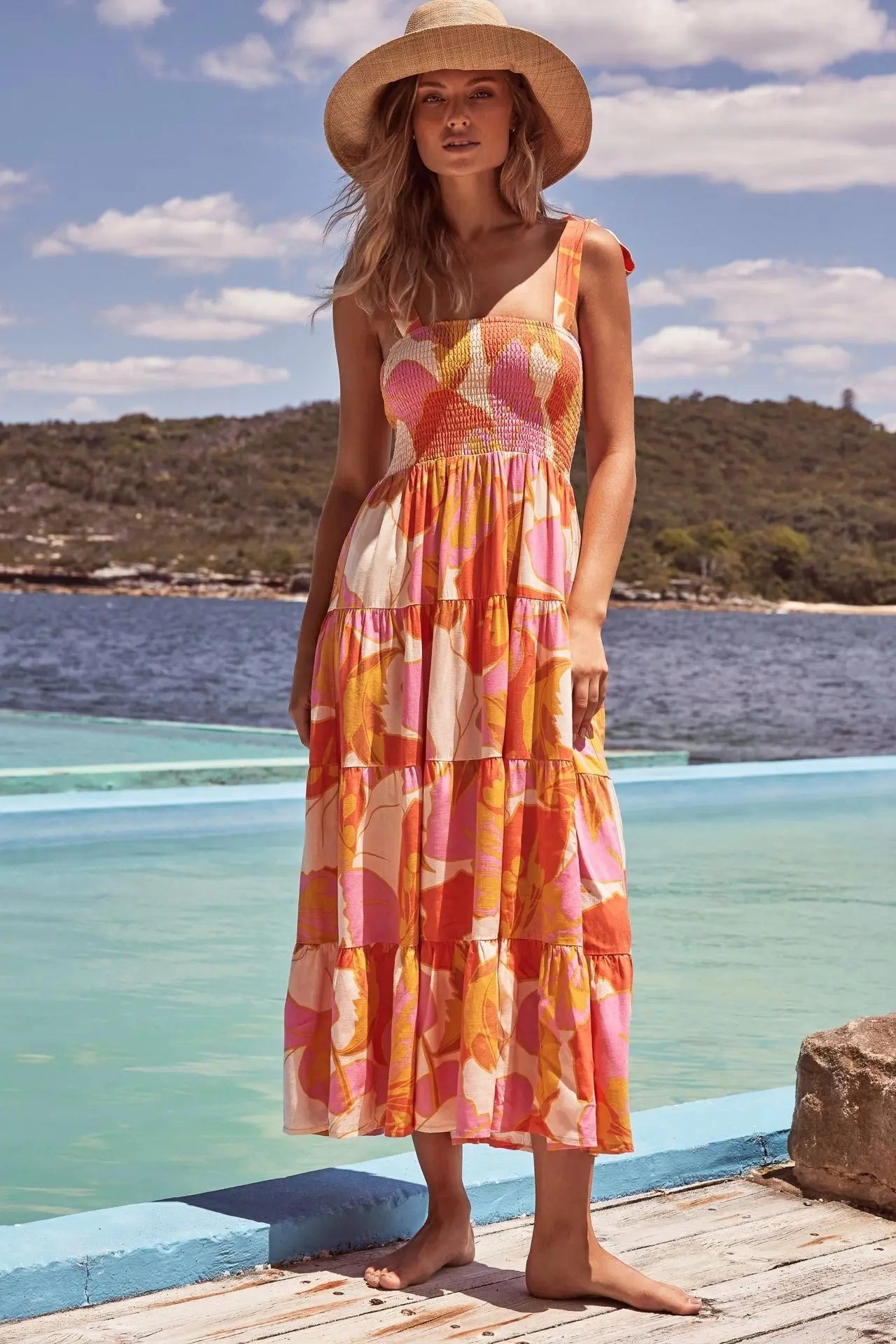 Sexy Sleeveless Hot Girl Strap Long Casual Comfortable Dress For Women