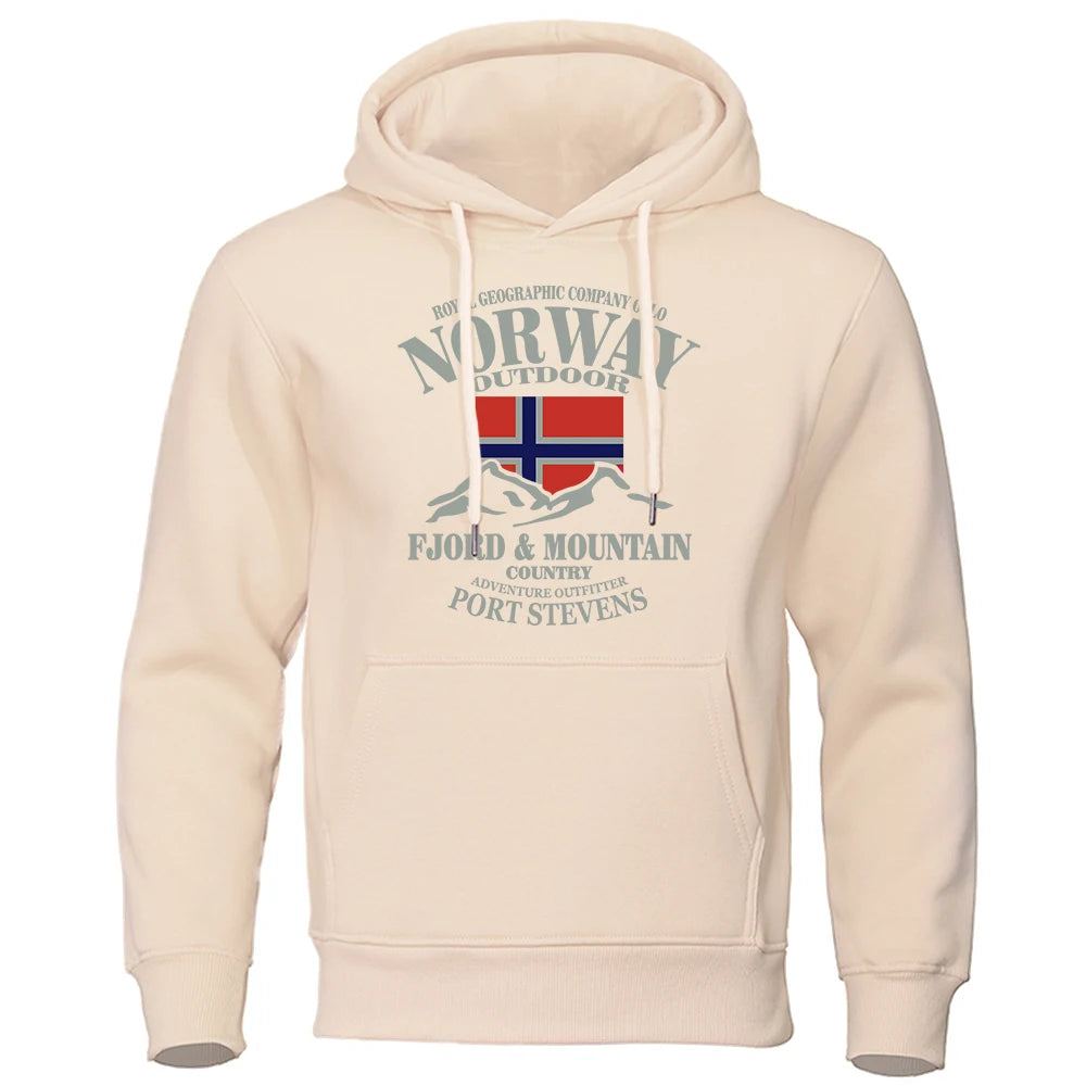 Norway FjordFashion High Quality Hoody Oversize Casual Mountain Hoodies For Men And Women