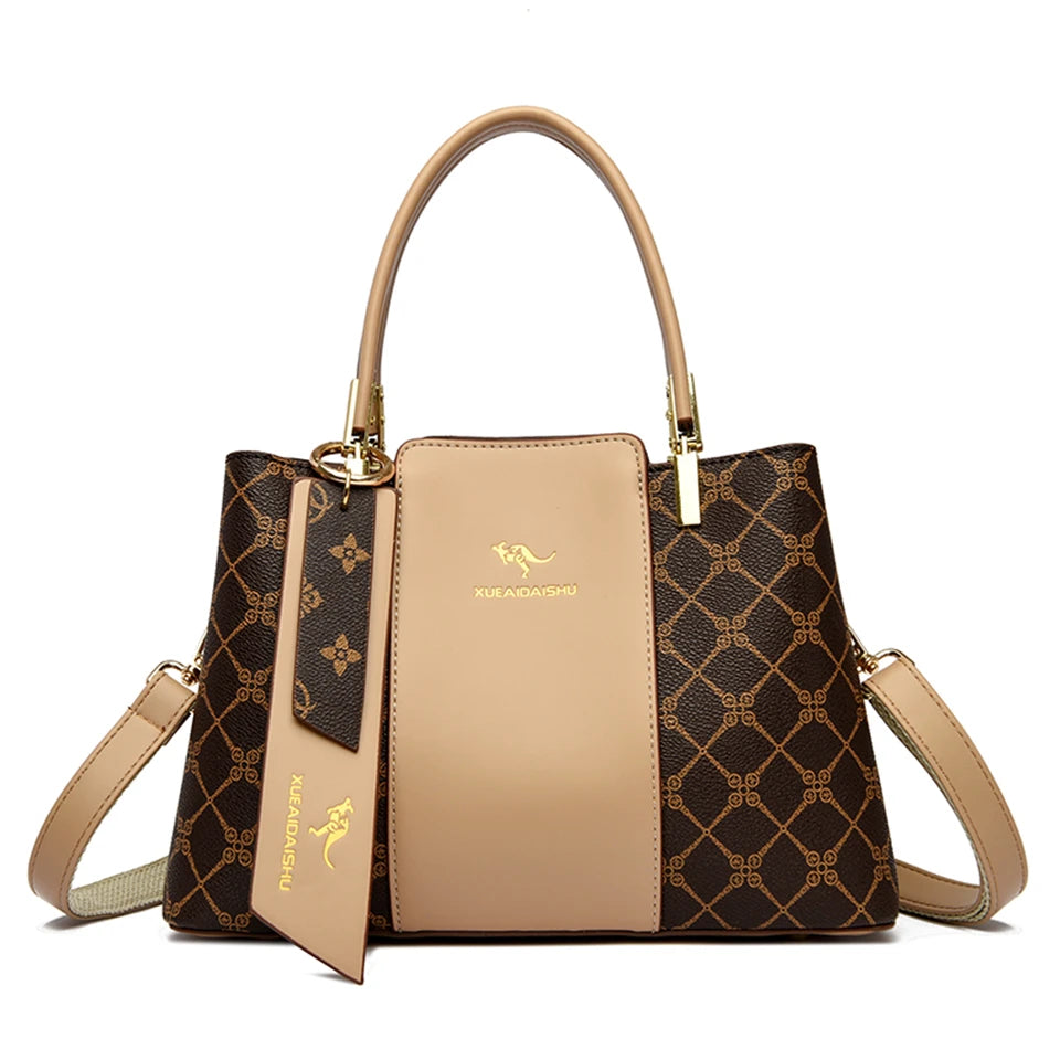 Luxury Leather  Handbag Large Capacity and Soft