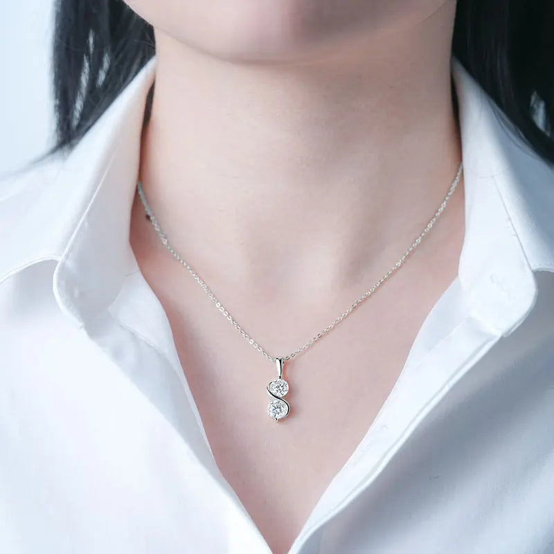 Round Pendant Necklaces Sterling Silver Fine Jewelry