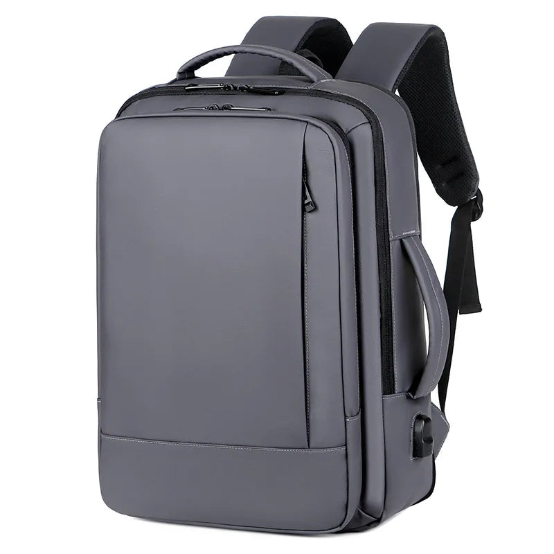 Men Business Commuting Backpack Multifunctional Waterproof Computer Bag