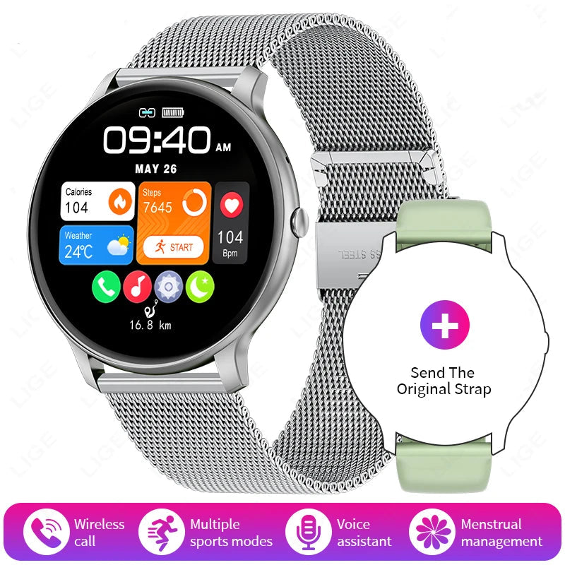 Smart Watch Bluetooth Call Sports Fitness Watches Heart Rate Health Monitor Android iOS