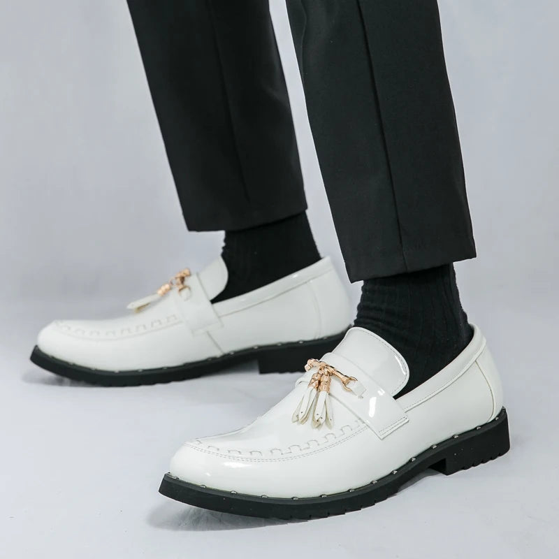 Loafers Tassel Fashion  Leather Casual Shoes for Men