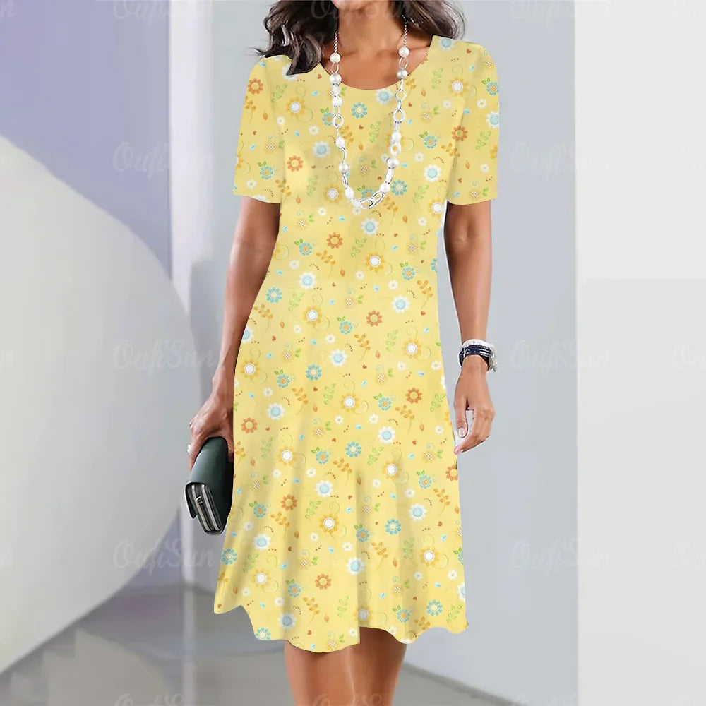 Elegant Beautiful Casual Mini  Summer Sweet Dress