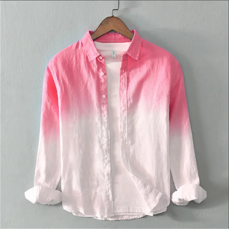 Spring and Autumn Shirt Casual Long Sleeve Collar Shirt