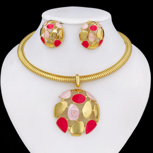 Necklace  Pendant And Earrings 3pcs Jewelry Set