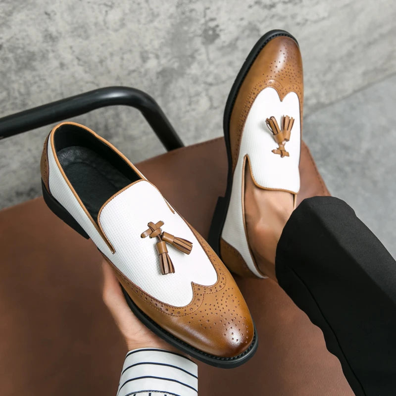 Leather Moccasins Comfortable For Wedding and Office Designer Shoes