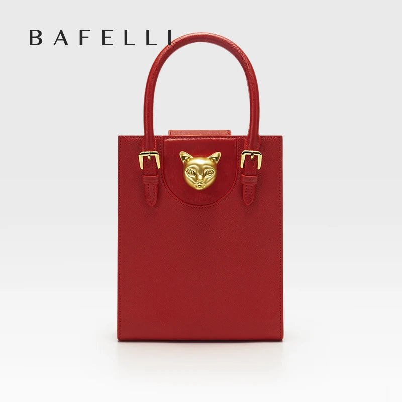 BAFELLI 2025 NEW WOMEN'S HANDBAG CAT LUXURY BRAND DESIGNER ORIGINAL STYLE TRENDING SHOULDER CASUAL BAGS