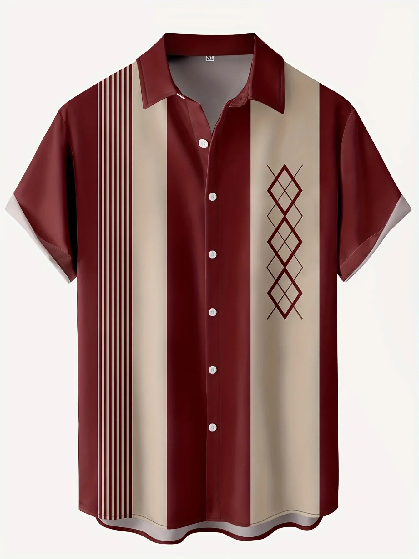 Mix Beautiful Colour Short Sleeve Tops Beach Party Plaid For Men's