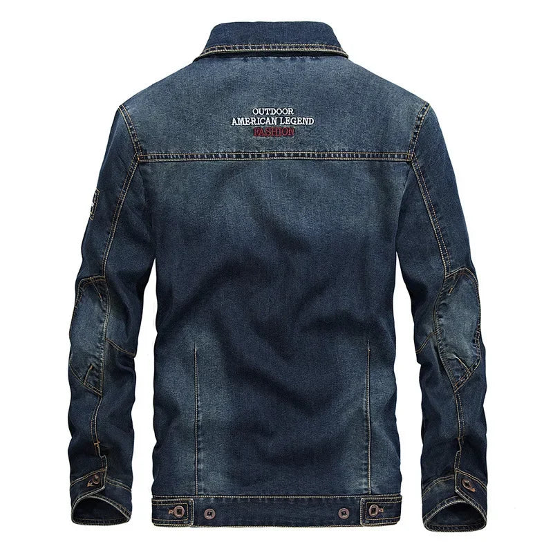 Spring Fashion Top Quality Brand Male Winter Denim Jacket Jeans Jacket Bomber Outwear Coats