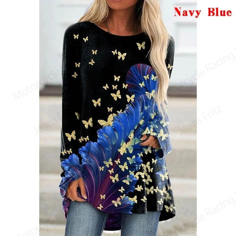 Lady Long Sleeve T shirt Breathable Tshirt